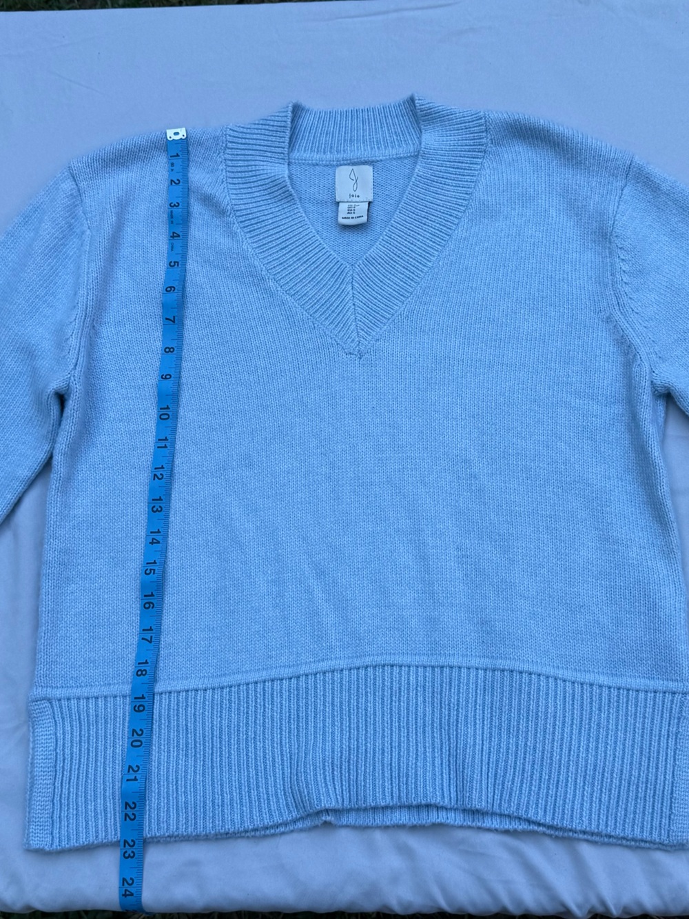Joie Pale Blue V-Neck Men's Sweater